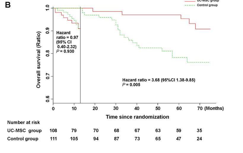 間充質(zhì)干細胞顯著(zhù)改善了失代償性肝硬化的肝功能及長(cháng)期生存率 間充質(zhì)干細胞顯著(zhù)改善了失代償性肝硬化的肝功能及長(cháng)期生存率