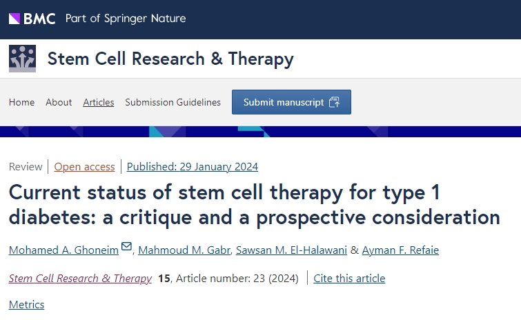 干細胞治療1型糖尿病的現狀：我們未來(lái)期盼什么？