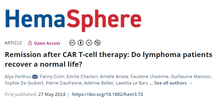CAR-T細胞治療后：淋巴瘤患者能否恢復正常生活？來(lái)看研究結果