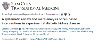 實(shí)驗性糖尿病腎病細胞干預的系統評價(jià)和薈萃分析