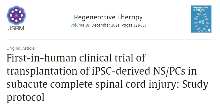 神經(jīng)干細胞移植治療亞急性完全性脊髓損傷的人體臨床試驗：研究方案