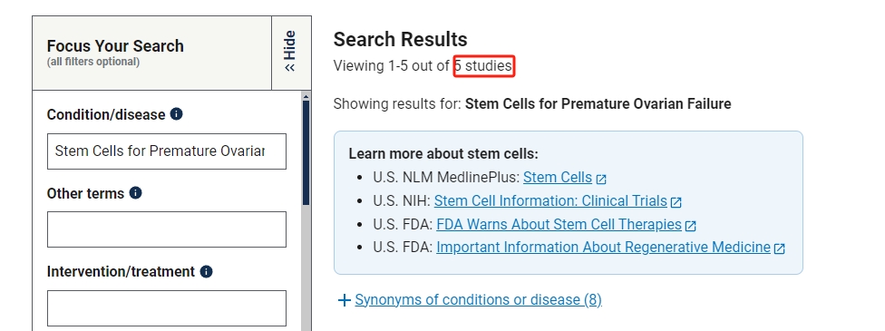 干細胞治療卵巢早衰的臨床研究進(jìn)展