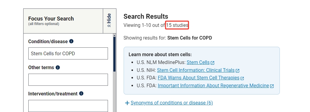 干細胞治療慢性阻塞性肺病的臨床研究進(jìn)展