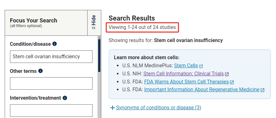 截至2024年9月3日，共計注冊了24項研究