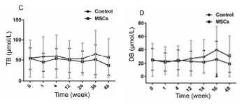 人臍帶間充質(zhì)干細胞（hUC-MSC）治療對肝硬化失代償期患者肝功能的影響