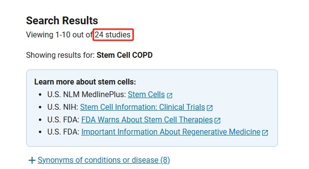干細胞治療慢阻肺臨床研究進(jìn)展