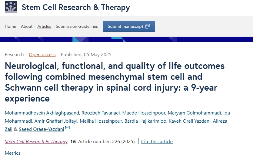 間充質(zhì)干細胞和許旺細胞聯(lián)合療法治療脊髓損傷后的神經(jīng)、功能和生活質(zhì)量：9年經(jīng)驗