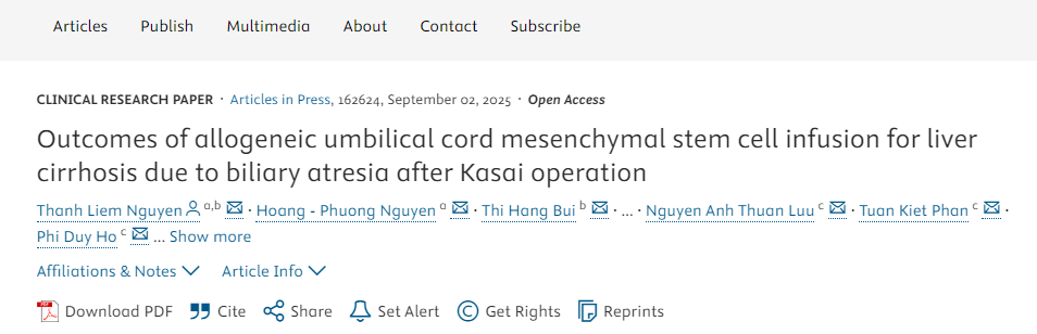 異體臍帶間充質(zhì)干細胞輸注治療葛西手術(shù)后膽道閉鎖所致肝硬化的療效