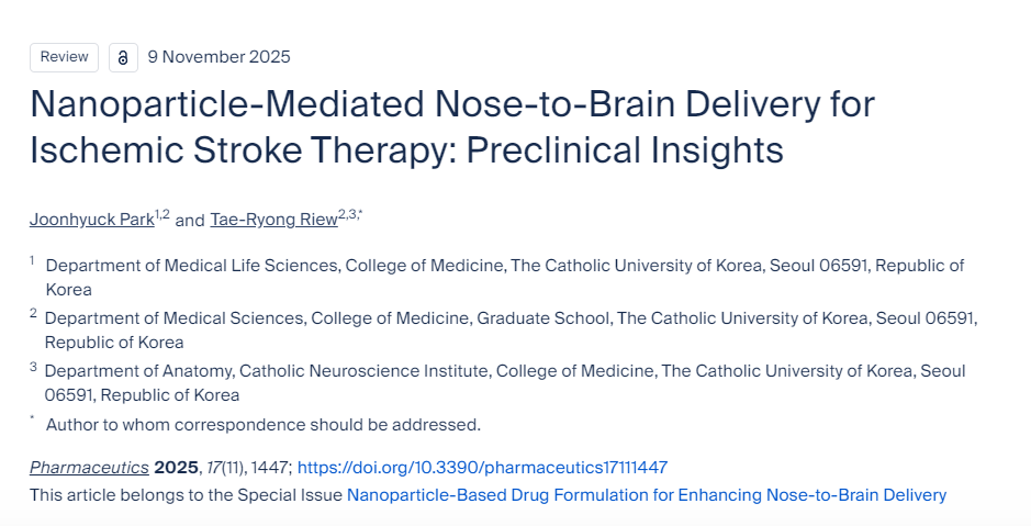 納米顆粒介導的鼻腦給藥治療缺血性卒中：臨床前研究進(jìn)展