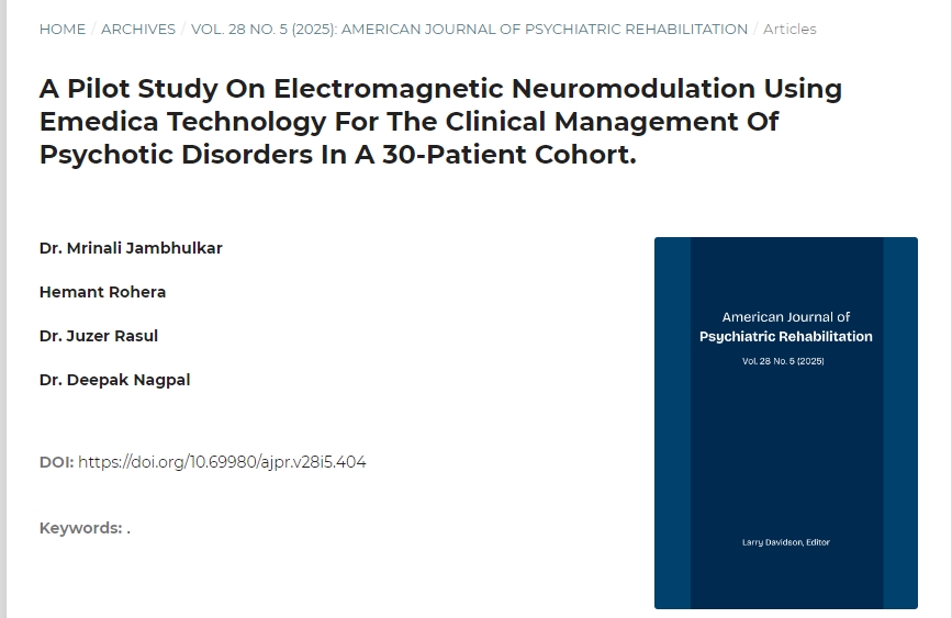 使用Emedica技術(shù)對30名患者進(jìn)行精神病臨床管理的電磁神經(jīng)調節的初步研究