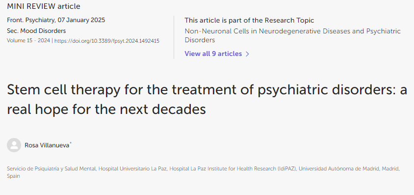 干細胞療法治療精神疾?。何磥?lái)幾十年的真正希望