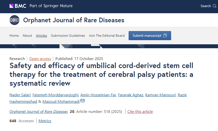 臍帶血干細胞療法治療腦癱患者的安全性和有效性：系統評價(jià)