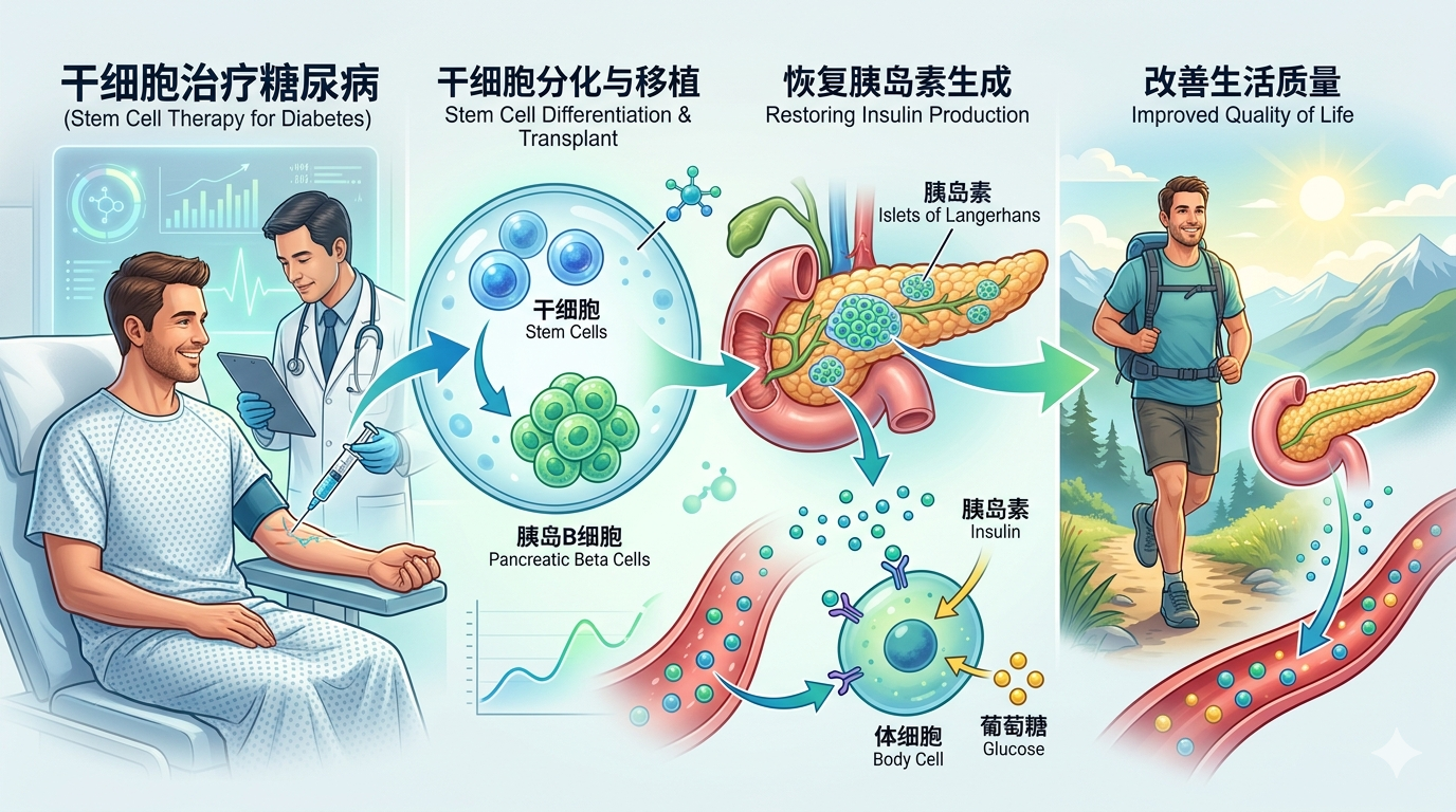 干細胞治療糖尿病的現狀如何？2026年關(guān)于1型/2型臨床研究的綜述