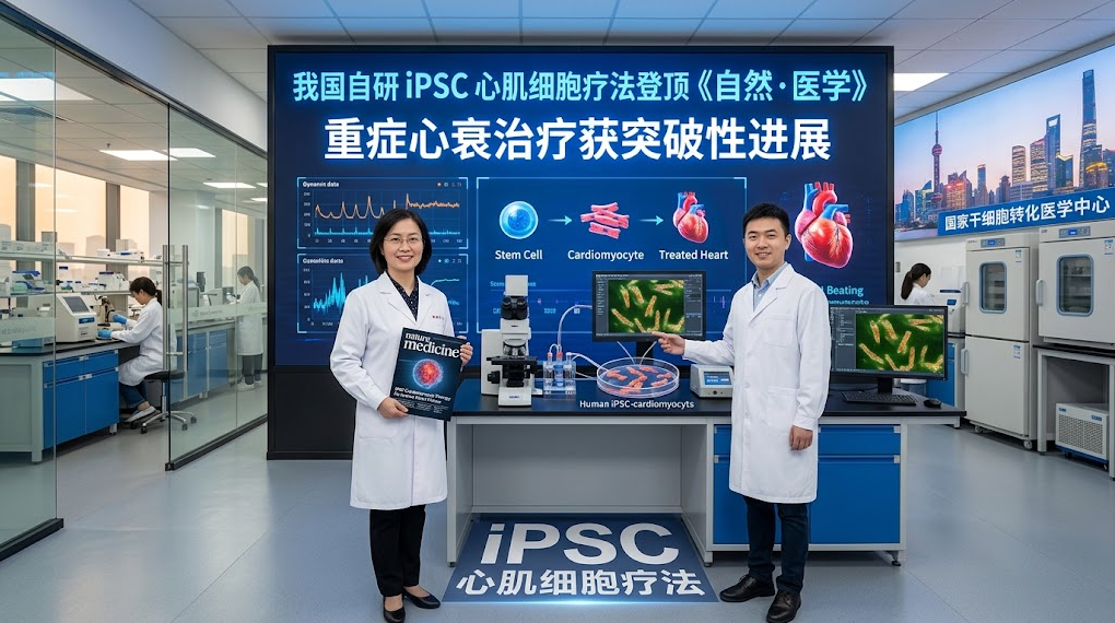 我國自研iPSC心肌細胞療法登頂《自然·醫學(xué)》，重癥心衰治療獲突破性進(jìn)展