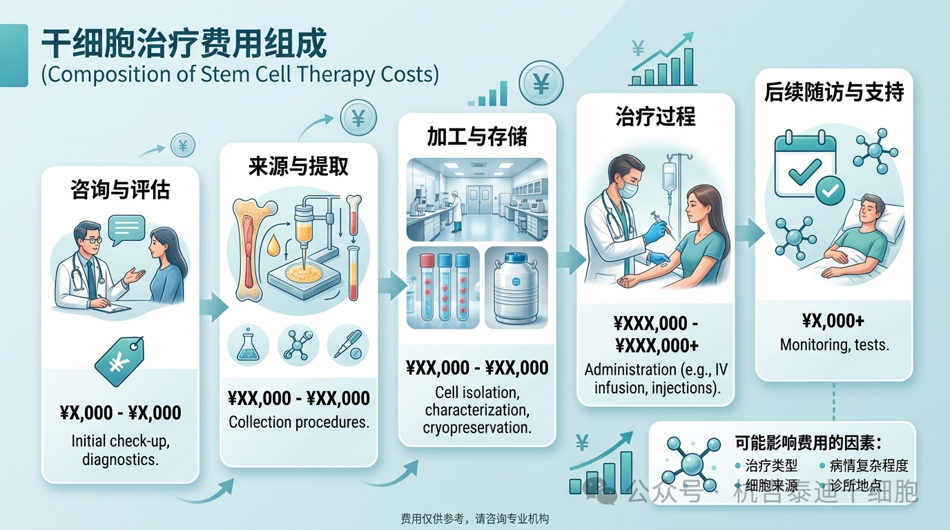 為什么干細胞療法的費用會(huì )因患者、病情和不同的國家而異？